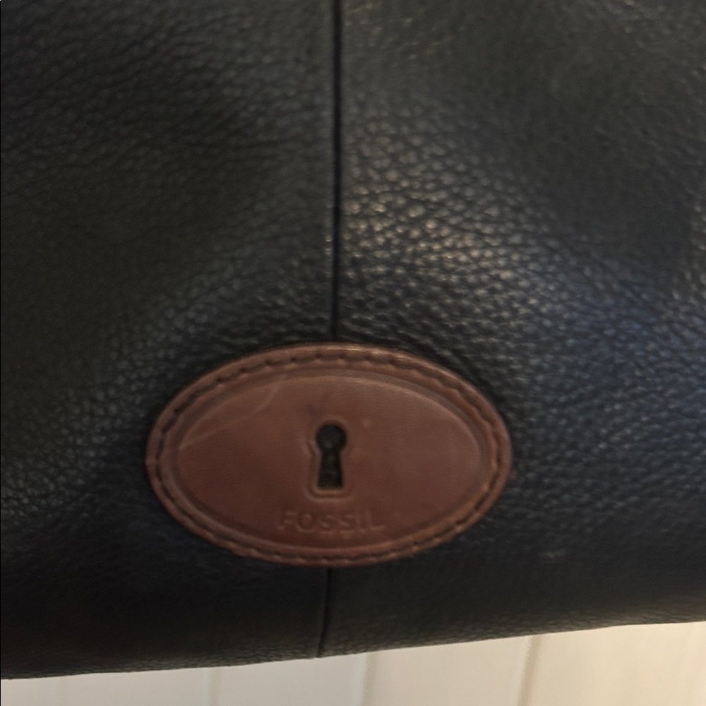 Fossil Black Leather Crossbody Bag - Picture 9 of 9
